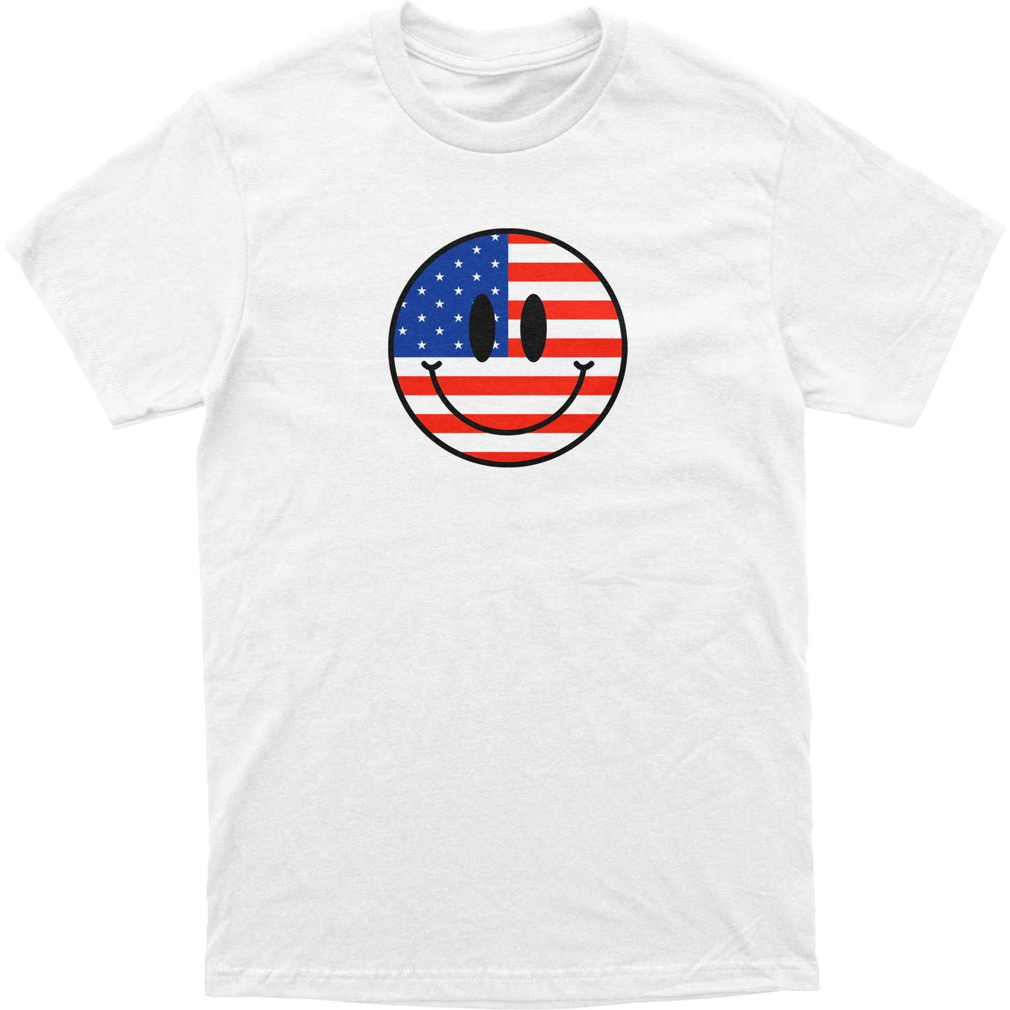 Smiley American Flag Tee